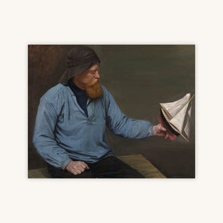 CONTEMPLATING HIS MODEL BOAT — Primary Image