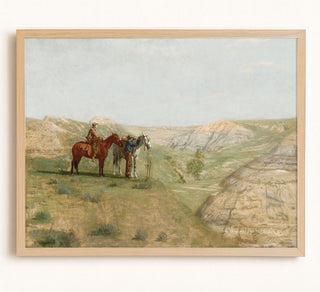 COWBOYS IN THE BADLANDS - Museum Quality Art