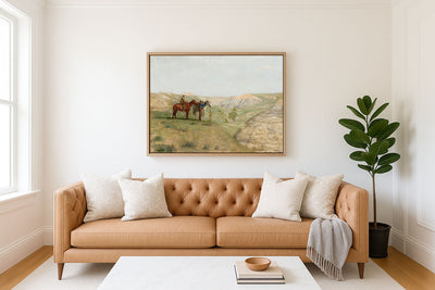 COWBOYS IN THE BADLANDS - Museum Quality Art