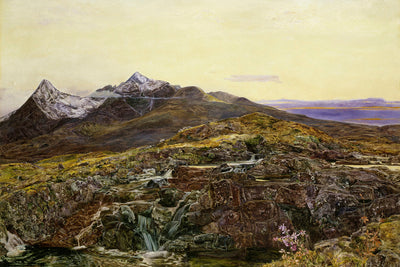 CUILLIN RIDGE, SKYE FROM SLIGECHAN - Museum Quality Art