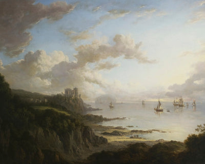 Culzean Castle from the North with Ailsa Craig