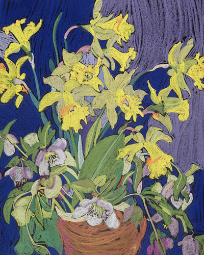 DAFFODILS WITH JUG - Museum Quality Art