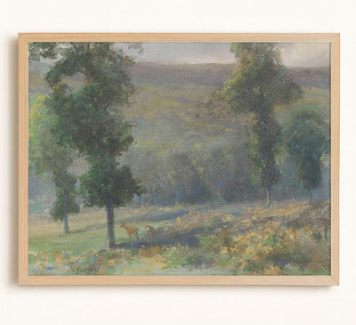 DEER IN THE GROVE - Museum Quality Art