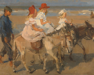 DONKEY RIDES ON THE BEACH - Museum Quality Art