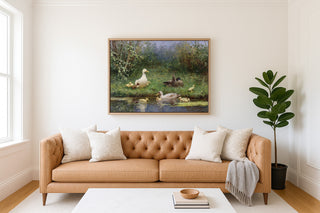 Ducks on a Riverbank