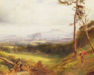 EDINBURGH FROM CORSTORPHINE - Museum Quality Art