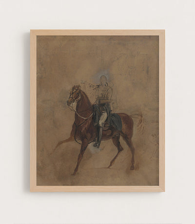 EQUESTRIAN PORTRAIT STUDY - Museum Quality Art