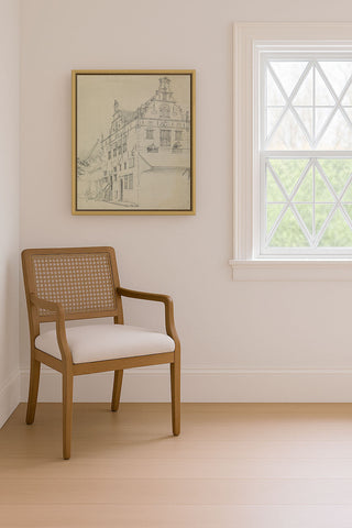 EUROPEAN HOUSE SKETCH - Museum Quality Art