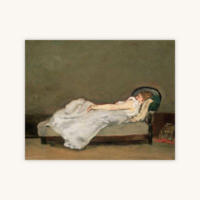 FAIR HAIRED WOMAN ON A SOFA — Primary Image
