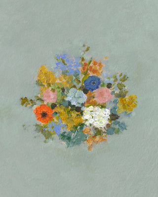 FALL FLORAL IN BLUE II