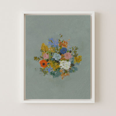 Fall Floral in Blue II