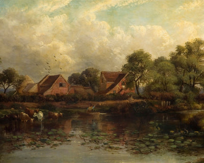 FARM IN WOOD LANE, HANDSWORTH - Museum Quality Art