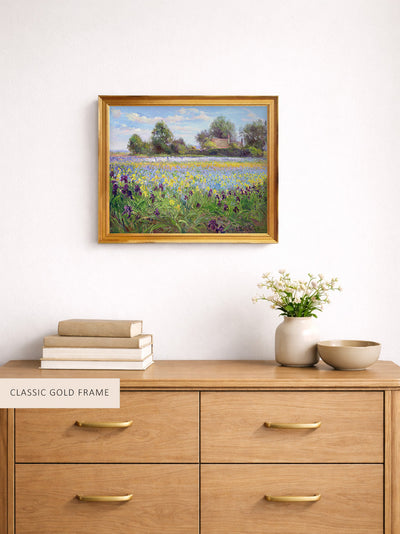 Farmstead and Iris Field