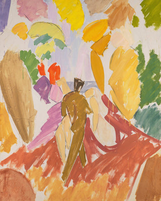 FAUN AND NYMPH - Museum Quality Art