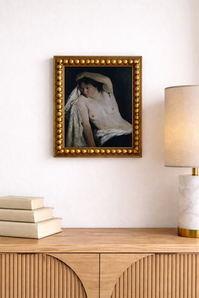 FEMALE HALF NUDE WERENSKIOLD - Museum Quality Art