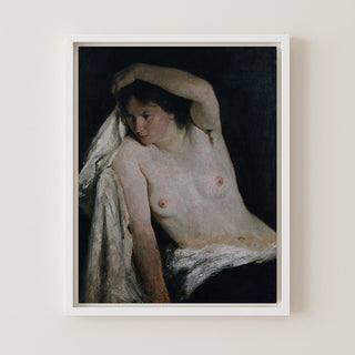 FEMALE HALF NUDE WERENSKIOLD - Museum Quality Art