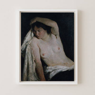 FEMALE HALF NUDE WERENSKIOLD - Museum Quality Art