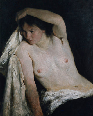 FEMALE HALF NUDE WERENSKIOLD - Museum Quality Art