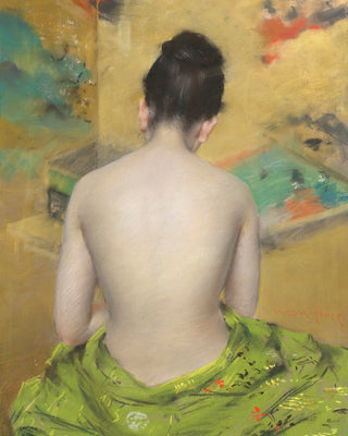 FIGURE STUDY, GOLD BACKDROP