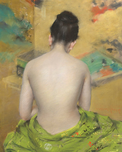 FIGURE STUDY, GOLD BACKDROP