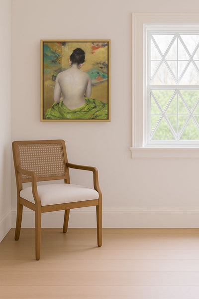 Figure Study, Gold Backdrop