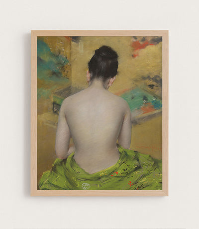 Figure Study, Gold Backdrop