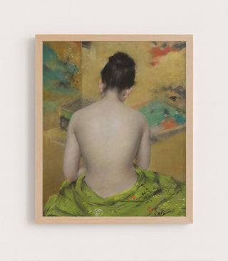 Figure Study, Gold Backdrop