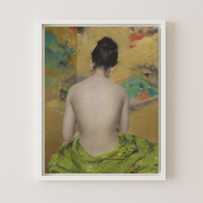 Figure Study, Gold Backdrop