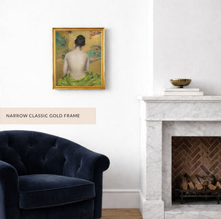 Figure Study, Gold Backdrop