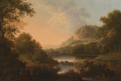 FIGURES IN A CLASSICAL LANDSCAPE - Museum Quality Art