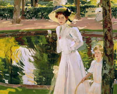 FIGURES IN THE GARDEN