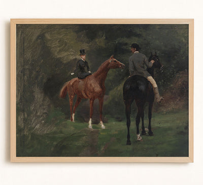 FIGURES ON HORSEBACK - Museum Quality Art
