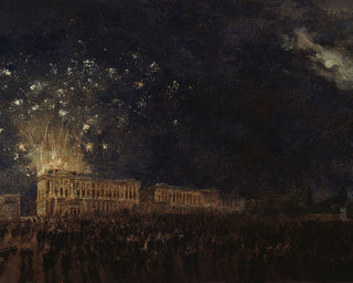 FIREWORKS FOR THE BIRTH OF THE DUKE OF NORMANDY - Museum Quality Art