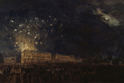 FIREWORKS FOR THE BIRTH OF THE DUKE OF NORMANDY - Museum Quality Art