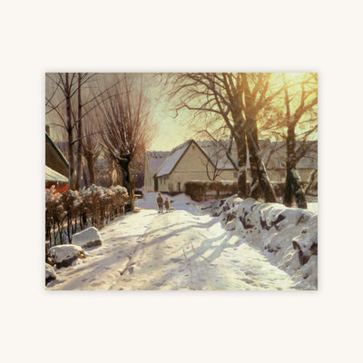 FIRST SNOW, LANDSCAPE WITH FIGURES — Primary Image