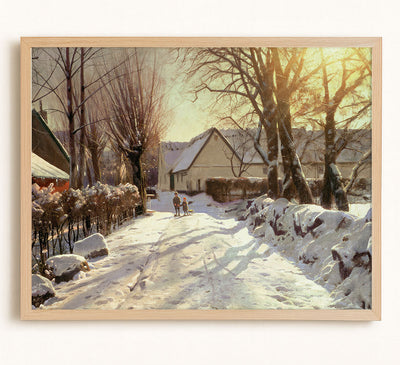 First Snow, Landscape With Figures