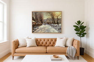 First Snow, Landscape With Figures