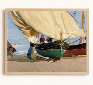 Fishermen, Stranded Boats, Valencia