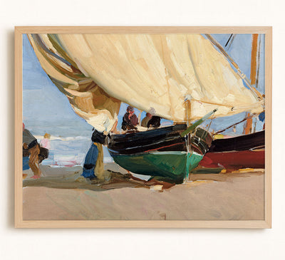 Fishermen, Stranded Boats, Valencia