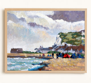 Fishing at Kingsdown, White Cliffs