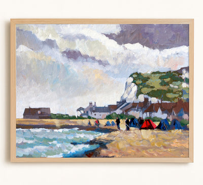 Fishing at Kingsdown, White Cliffs