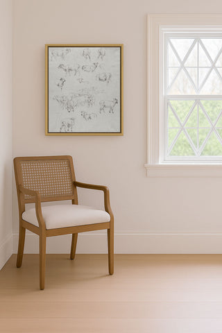 FLOCK OF SHEEP - Museum Quality Art