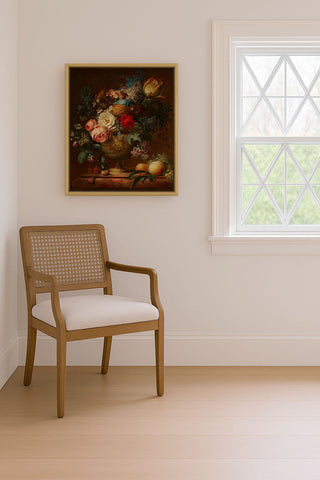 FLORAL ARRANGEMENT IN A VESSEL - Museum Quality Art