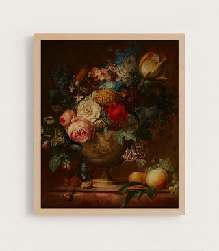 FLORAL ARRANGEMENT IN A VESSEL - Museum Quality Art