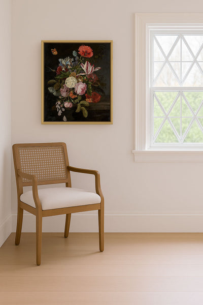 FLOWERS AND BUTTERFLIES - Museum Quality Art