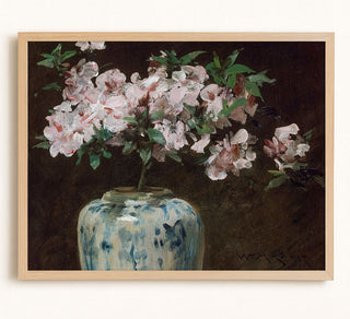 FLOWERS IN A BLUE JAR - Museum Quality Art