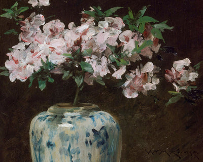 FLOWERS IN A BLUE JAR