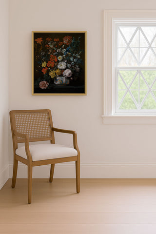 FLOWERS IN A CHANTILLY VASE - Museum Quality Art