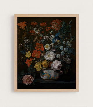 FLOWERS IN A CHANTILLY VASE - Museum Quality Art