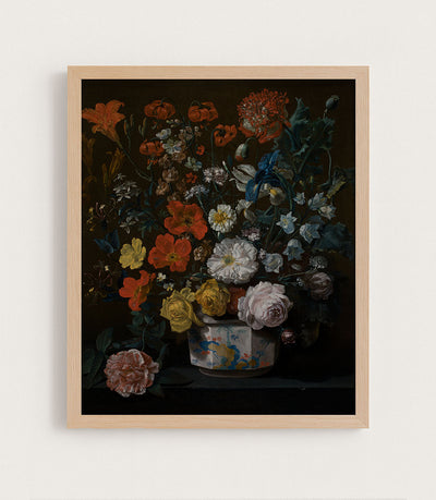 FLOWERS IN A CHANTILLY VASE - Museum Quality Art